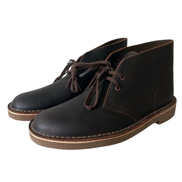 Clarks Other - New Clarks Bushacre 2 Chukka Desert leather Boots dark brown preppy bohemian 7
